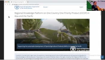 Launch of Regional Knowledge Platform on FAO’s One Country One Priority Product (OCOP) Initiative to support the transformation of agrifood systems in Asia and the Pacific   